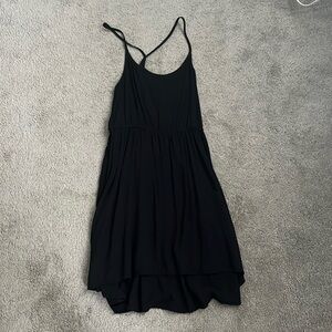 Lightweight black summer dress